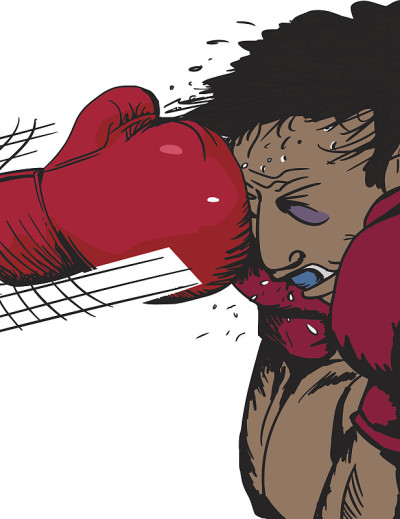 手套冲孔拳击手