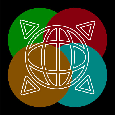 矢量全球GPS图标导航