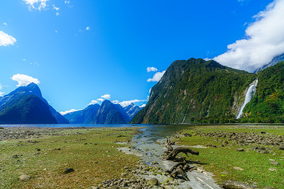 大瀑布米尔福德湾，峡湾，新西兰15