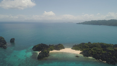 卡拉莫群岛海景，卡马里纳斯苏尔，菲律宾