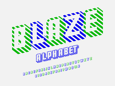 条纹的字体