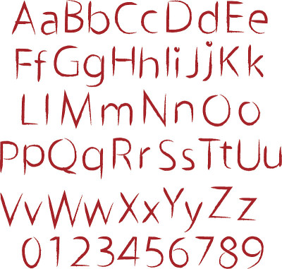 手写字母