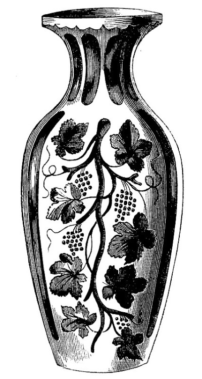 装饰花瓶I古董设计插图