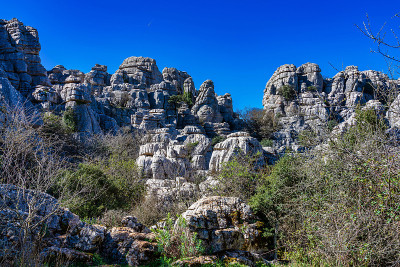 El Torcal de Antequera, Andalusia, Spain，在Antequer