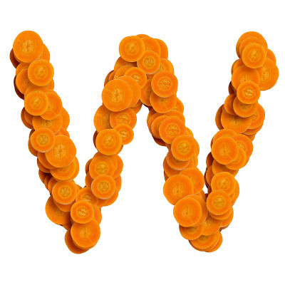 3 d胡萝卜字体