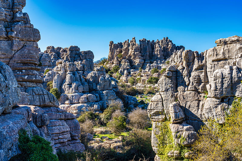 El Torcal de Antequera, Andalusia, Spain，在Antequer