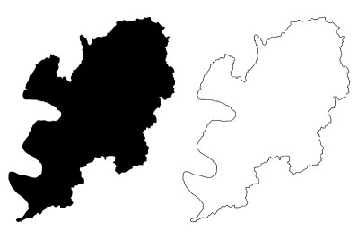 大邱地图矢量