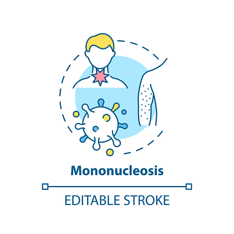 单核细胞增多症概念图标