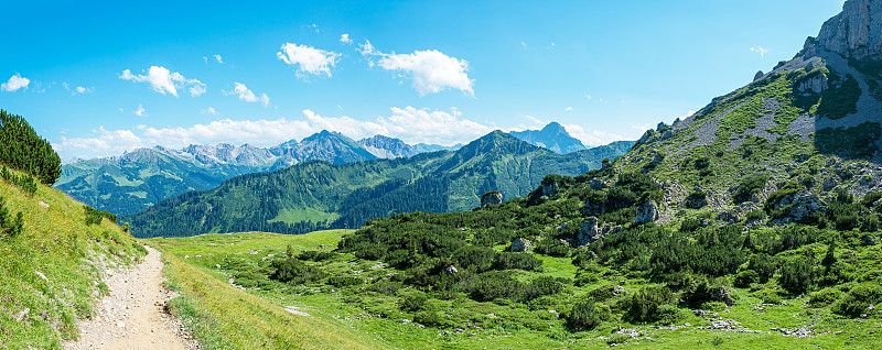 欧洲阿尔卑斯山的阿尔卑斯山景观