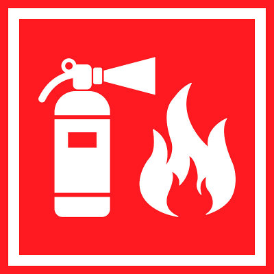 Fire security stock illustration