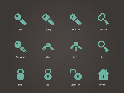 Key icons.
