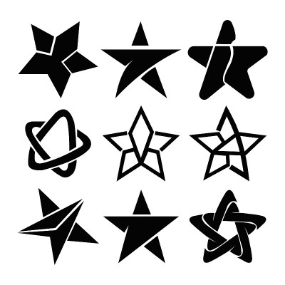 矢量星形图标集