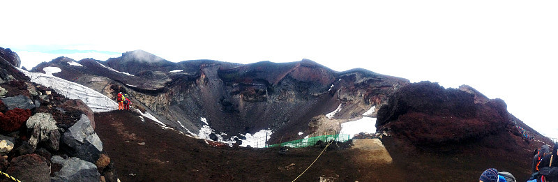 富士山的火山口