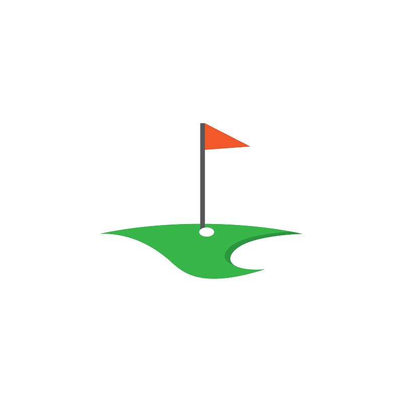 Golf logo vector icon