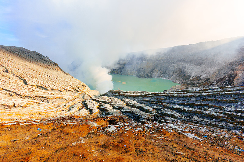 印度尼西亚的火山口