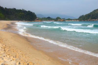 在巴西海滩