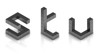 立方体3d字体字母s t u
