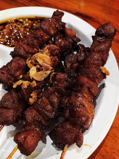 鸭肉沙爹
