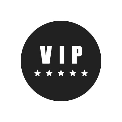 VIP图标隔离在白色背景。重要的人还是优质的概念。矢量图