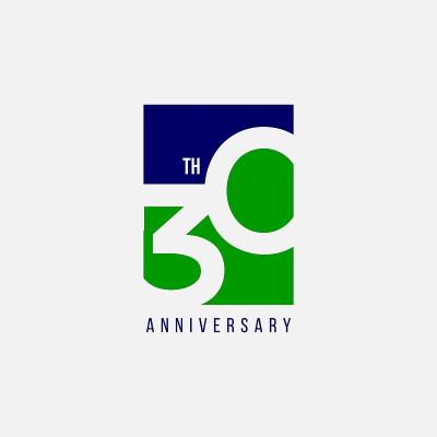 30 Year Anniversary Vector Template Design Illustr