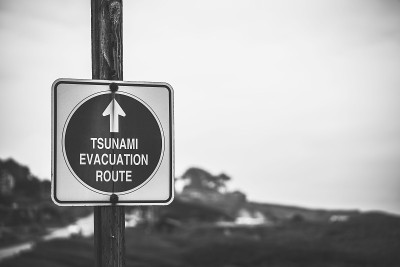 海啸疏散路线标志
