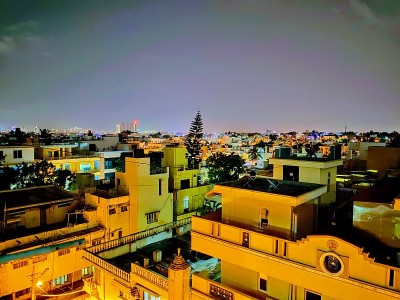 印度班加罗尔市夜景