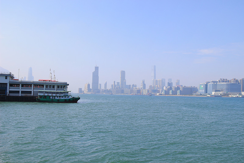 九龙香港天际线全景图