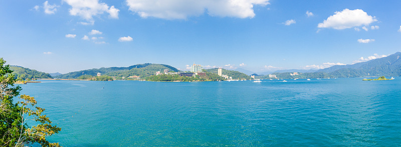 台湾著名的日月潭全景