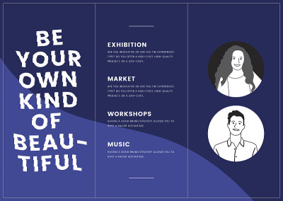 Marketing collateral: leaflet template