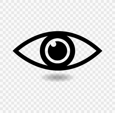 Eye Icon Symbol Sign Isolate On transparent Backgr