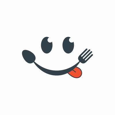 开心吃logo模板设计
