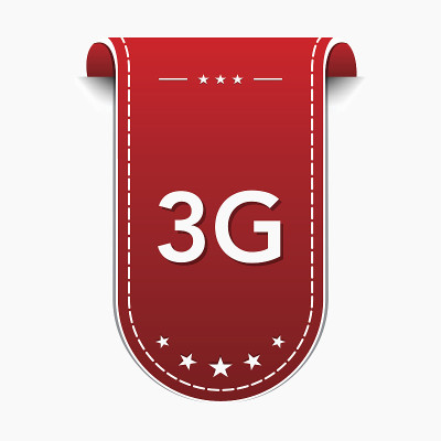 3g标志红色矢量图标设计