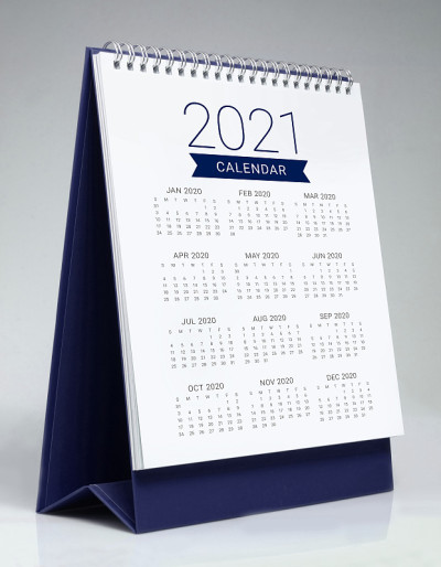 简单的2021年台历