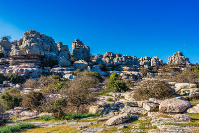 El Torcal de Antequera, Andalusia, Spain，在Antequer