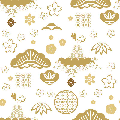 Beautiful japanese seamless  pattern