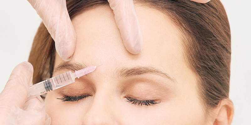 Prp plasma treatment. Facial rich cosmetology inje