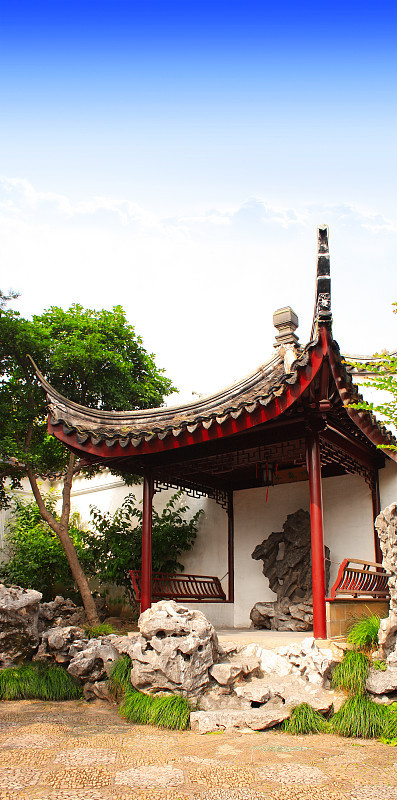 苏州渔园亭，中国