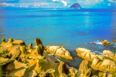台湾海岸风光，基隆海岸线