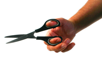 用剪刀手