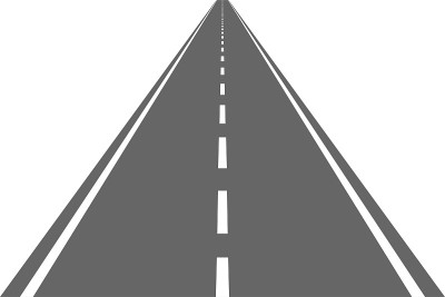 路，铺着沥青的街道。直公路、汽车运输高速公路。矢量图