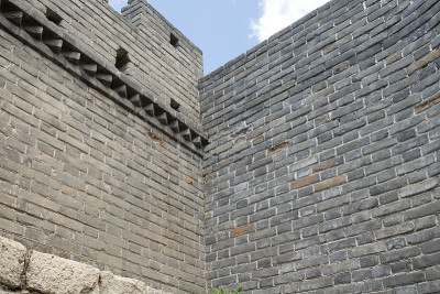 修复的慕田峪段长城，靠近北京，中国