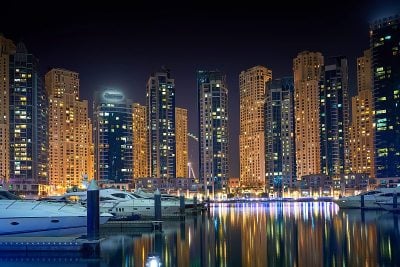 大城市迪拜的建筑景观