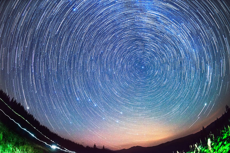 天空中星星的运动