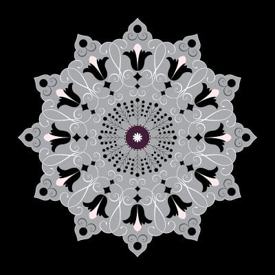 Fleur de Lys mandala.