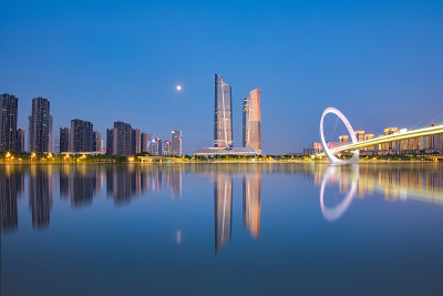 南京眼步行桥，南京，江苏，中国