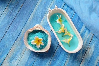死海盐Spa，身体护理产品，身体盐磨砂