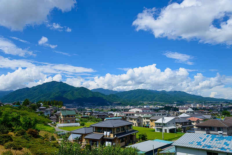 日本长野饭田城景