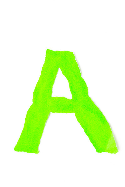 彩色纸大写字母字母表