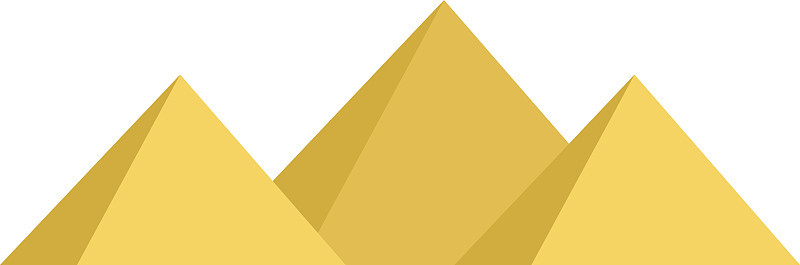 埃及金字塔矢量图