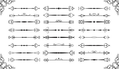 华丽的vintage divide set